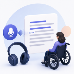 Audio transcription for accessibility