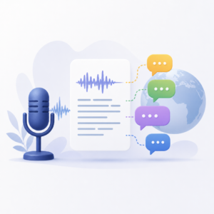 Audio transcription for multilingual content