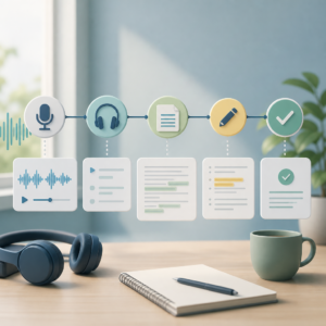 Audio transcription workflow tips