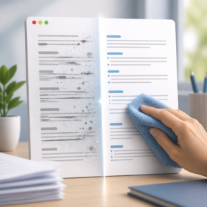 How to clean up transcripts for better results