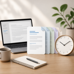 How to save time with transcript templates