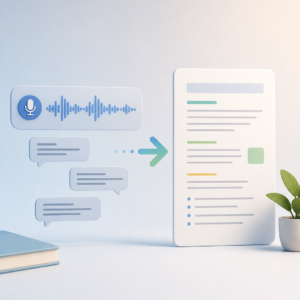 How to translate transcripts into useful text