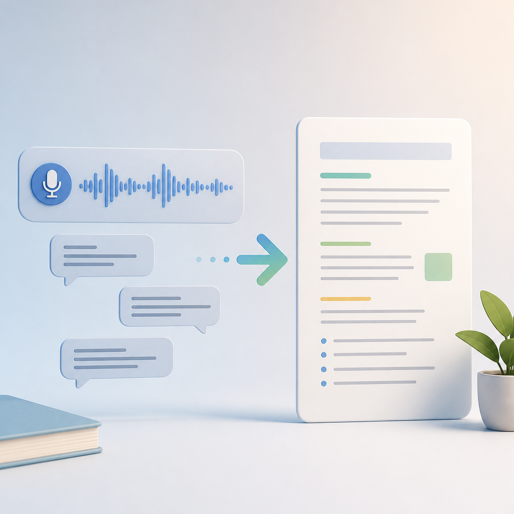How to translate transcripts into useful text